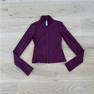 Alo Yoga Airlift  Full Zip Jacket Size S Burgundy Purple